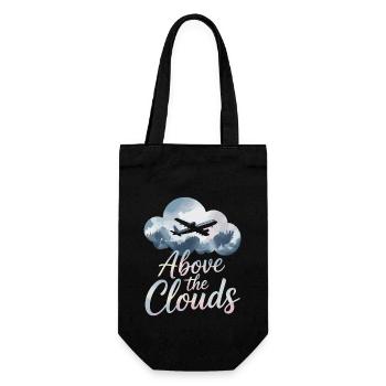 First time flying Travel Memory Sky - Gift Bag for Bottles - black - Front