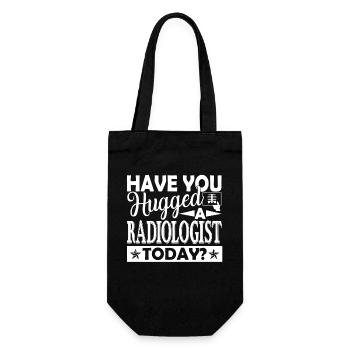 Radiologist Hugged Radiologist - Gift Bag for Bottles - black - Front