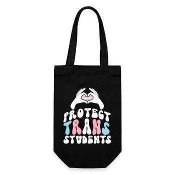 Transgender Trans LGBT Pride - Gift Bag for Bottles - black - Front