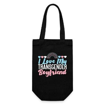 Transgender Trans LGBT Pride - Gift Bag for Bottles - black - Front