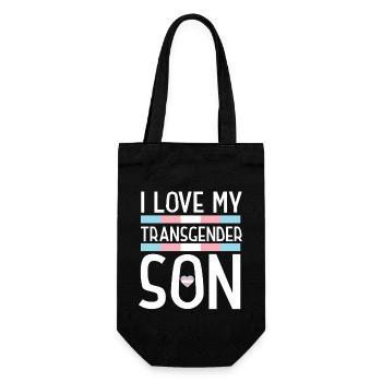 Transgender Trans LGBT Pride - Gift Bag for Bottles - black - Front