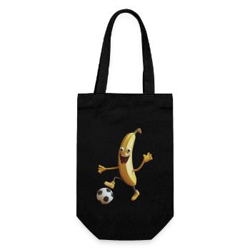 Banane - Geschenkbeutel für Flaschen - Schwarz - Vorne