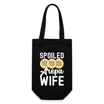 Venezuelan Arepas - Gift Bag for Bottles - black - Front