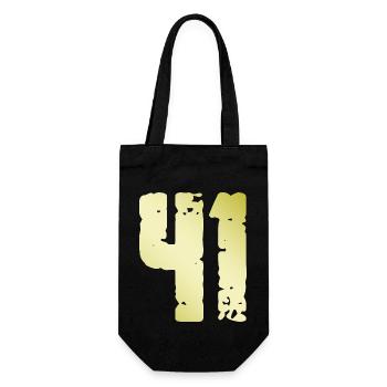 42 Number Vintage - Gift Bag for Bottles - black - Front