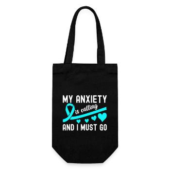 Anxiety disorder Anxiety disorder - Gift Bag for Bottles - black - Front