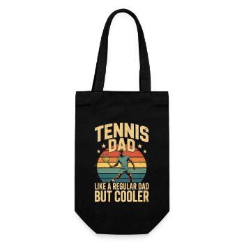 Papa du tennis – mais en plus cool - Sac à bouteille - noir - Devant