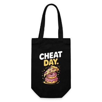 Cheat Day Fitness Enjoyment Break Training Workout - Gift Bag for Bottles - black - Front