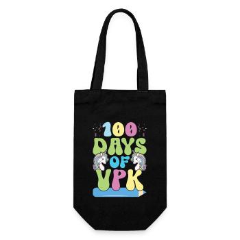 100 days Vpk - Gift Bag for Bottles - black - Front