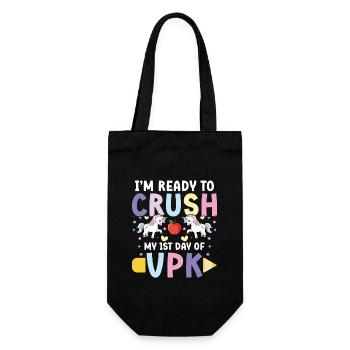 Je suis prêt à commencer ma première journée de vpk - Sac à bouteille - noir - Devant