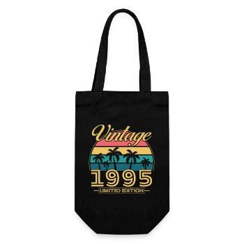 1995 Vintage Retro Geburtstagsgeschenk - Geschenkbeutel für Flaschen - Schwarz - Vorne