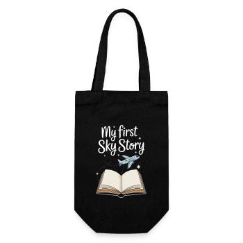 First time flying Travel Memory Sky - Gift Bag for Bottles - black - Front