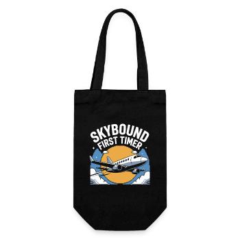 First time flying Travel Memory Sky - Gift Bag for Bottles - black - Front