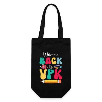Welcome back to vpk - Gift Bag for Bottles - black - Front