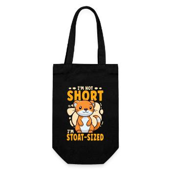 I'm not small, I'm ermine-big - Gift Bag for Bottles - black - Front
