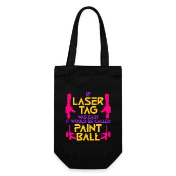 Si le laser tag était facile - Sac à bouteille - noir - Devant
