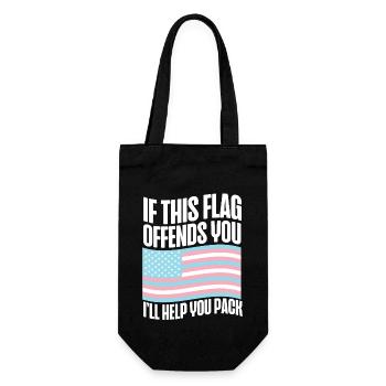 Transgender Trans LGBT Pride - Gift Bag for Bottles - black - Front