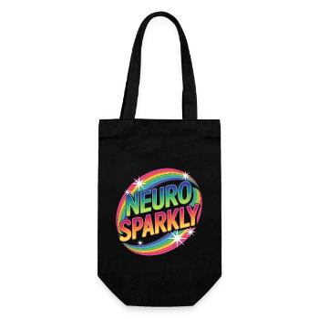 Neuro Sparkly - Geschenkbeutel für Flaschen - Schwarz - Vorne