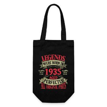 Des légendes sont nées en 1935" - Vintage Aged - Sac à bouteille - noir - Devant