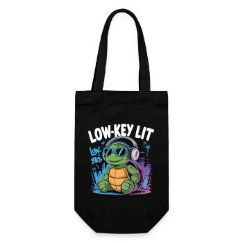 Crapaud relaxant dans un style discret - Sac à bouteille - noir - Devant