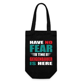Have no Fear the Geigenbauer is here Outfit - Geschenkbeutel für Flaschen - Schwarz - Vorne