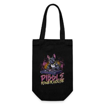 Pitbull Pitbulls Pibble Powerhouse - Gift Bag for Bottles - black - Front