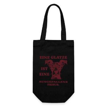 Baldness is an unusual hairstyle - Gift Bag for Bottles - black - Front