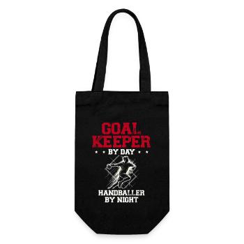 Gardien de but le jour Handballer de nuit Handball - Sac à bouteille - noir - Devant