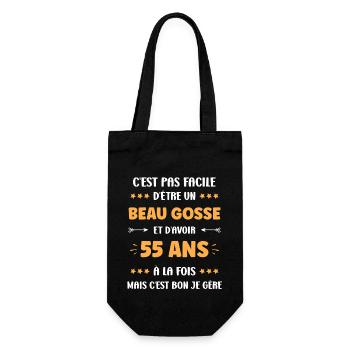 55 ANS - Sac à bouteille - noir - Devant