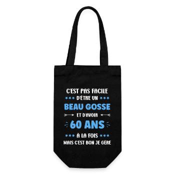 60 ANS - Sac à bouteille - noir - Devant