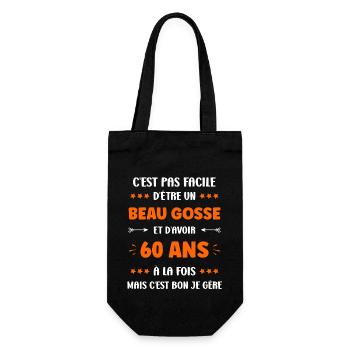 60 ANS - Sac à bouteille - noir - Devant