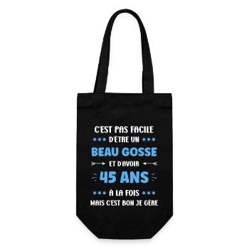 45 ANS - Sac à bouteille - noir - Devant