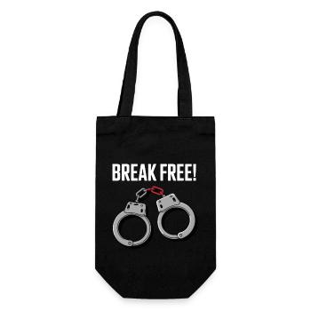 BREAK FREE - Gift Bag for Bottles - black - Front