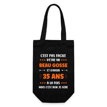 35 ANS - Sac à bouteille - noir - Devant