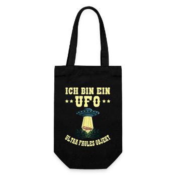 Je suis un OVNI Ultra paresseux Objet Paresseux Alien - Sac à bouteille - noir - Devant