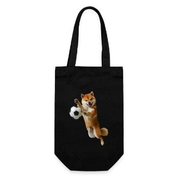 Shiba Inu - Geschenkbeutel für Flaschen - Schwarz - Vorne