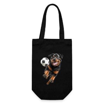 Rottweiler - Geschenkbeutel für Flaschen - Schwarz - Vorne