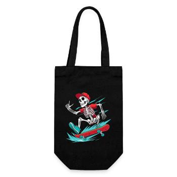 Skateur Squelette, Skateur - Sac à bouteille - noir - Devant