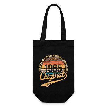 Retro Vintage geboren im Jahr 1985 Jahrgang 1985 - Geschenkbeutel für Flaschen - Schwarz - Vorne