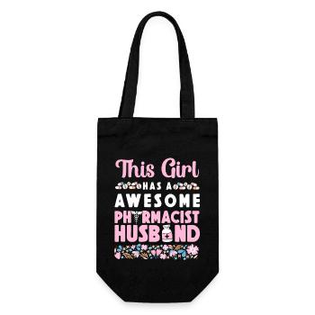 Pharmacy Tech Technician - Gift Bag for Bottles - black - Front