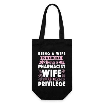 Pharmacy Tech Technician - Gift Bag for Bottles - black - Front