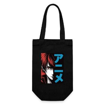 Anime eyes - Geschenkbeutel für Flaschen - Schwarz - Vorne