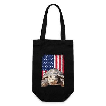 Some best friends never say a word, Sulcata - Gift Bag for Bottles - black - Front