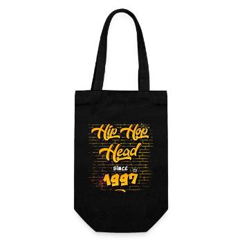 Hip-Hop Head Since 1997 - 28 Years of Real Vibes - Gift Bag for Bottles - black - Front