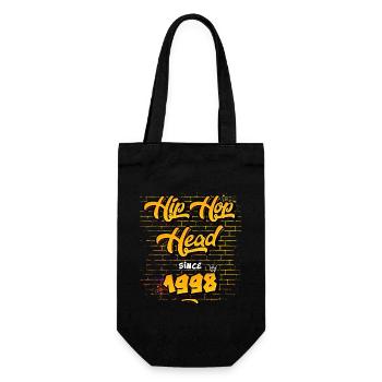 Hip-Hop Head Since 1998 - 27 Years of True Flow - Gift Bag for Bottles - black - Front