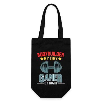 Gamer Bodybuilder Force Sports Design - Sac à bouteille - noir - Devant