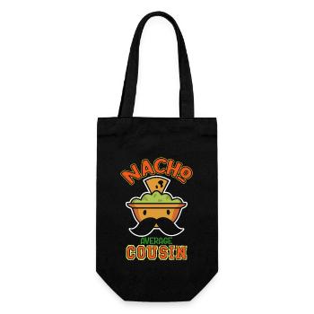 Nacho Average Cousin Humor Design - Geschenkbeutel für Flaschen - Schwarz - Vorne