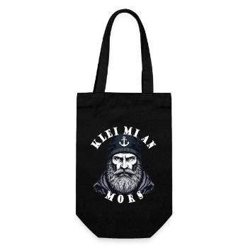 East Frisian North Sea Seaman Klei Mi An Mors - Gift Bag for Bottles - black - Front
