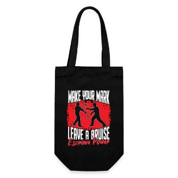 Escrima Power Arnis Kampfsport - Geschenkbeutel für Flaschen - Schwarz - Vorne