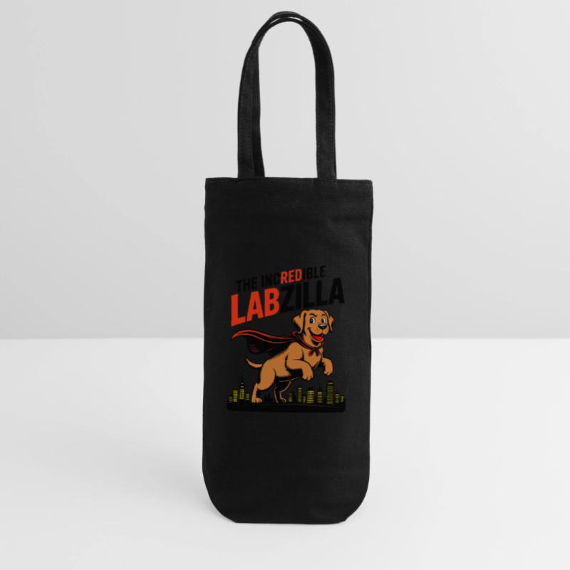 Labzilla – Foxred Labrador in Monster Mode Gift Bag for Bottles
