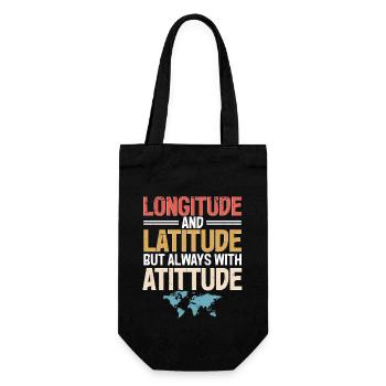 Geographic Information Systems - Gift Bag for Bottles - black - Front
